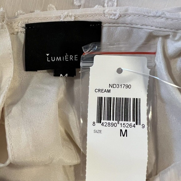 NWT Lumiere Cream Mini Dress - Picture 5 of 6